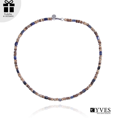 Obrazek Męski naszyjnik z kamieni naturalnych NM01114