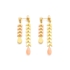 Picture of Kolczyki pozłacane z awenturynem E00214