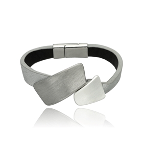 Image de Bransoletka z metalu szczotkowanego B98498