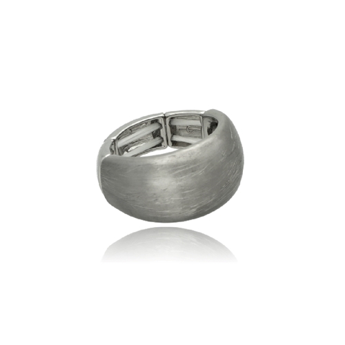 Image sur Pierścionek z metalu szczotkowanego R98308