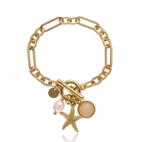 Изображение Bransoletka z jadeitem i perłą B96831